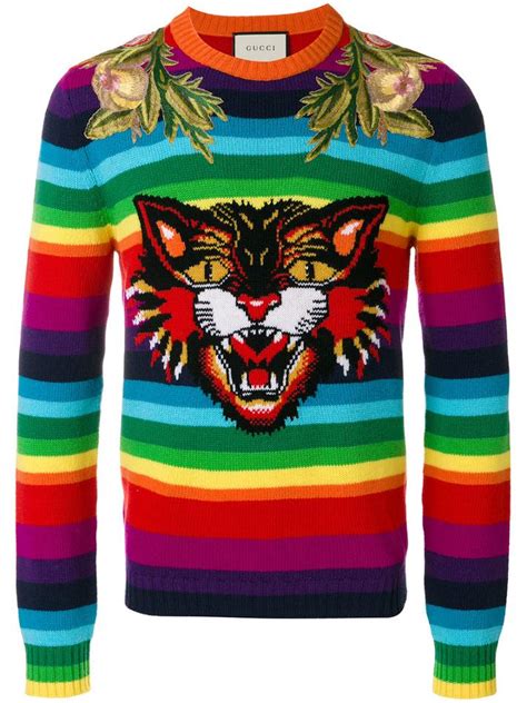 gucci sweater with cat|gucci angry cat sweater.